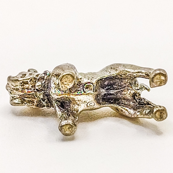 Vintage Silver Bulldog Charm Pendant - Picture 4 of 5